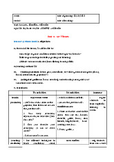 Lesson plan Unit 3 A Closer Look 1 G6 môn Tiếng Anh  | Học viện Nông nghiệp Việt Nam