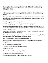 Hướng dẫn tính khoảng cách từ một điểm đến một đường thẳng (chi tiết) | Toán 10