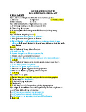 Bài 6: Điều Hòa Hoạt Động Gen - Câu Hỏi Sinh Học Phân Tử | Đại học Y Dược Thành phố Hồ Chí Minh