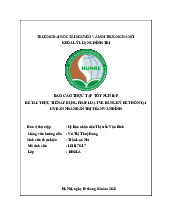 Áp Dụng Pháp Luật Đăng Ký Kết Hôn Tại UBND Thị Trấn Vân Đình | Môn Báo cáo thực tập tốt nghiệp - Đại học Tài nguyên và Môi trường Hà Nội