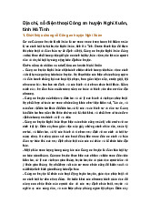 Địa chỉ, số điện thoại Công an huyện Nghi Xuân, tỉnh Hà Tĩnh