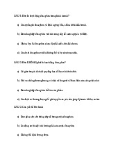 Câu Hỏi Ôn Tập Chương 1 Kinh Tế: Đàm Phán và Thương Lượng | Môn Chuyên ngành Kinh tế - Trường Cao đẳng Thực hành FPT