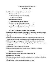Câu hỏi ôn tập Quản trị chiến lược | Đại học Thương Mại
