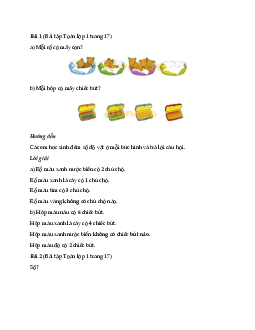Giải Toán lớp 1 trang 17 sách Cánh Diều