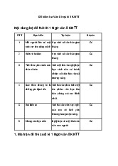 Đề thi cuối kì 1 Ngữ văn 8 sách Kết nối tri thức