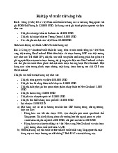Bài tập về xuất xứ hàng hóa - GSP và RVC trong Thương mại Quốc tế