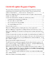 Câu hỏi trắc nghiệm tổng quan về logistics - Môn quản trị học - Đại Học Kinh Tế Tài Chính Thành phố Hồ Chí Minh