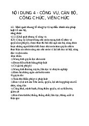 Lý thuyết Nội dung 4 - Luật Hành Chính | Trường Đại học Luật, Đại học Quốc gia Hà Nội