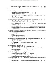 Các câu hỏi hội trac nghiem môn học hệ điều hành | Đại học Nội Vụ Hà Nội