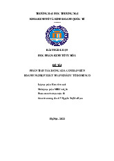 Phân Tích Tác Động COVID-19 Đến DN XNK Y Tế Domesco | Bài thảo luận kinh tế vi mô