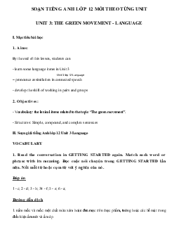 Unit 3 lớp 12 Language