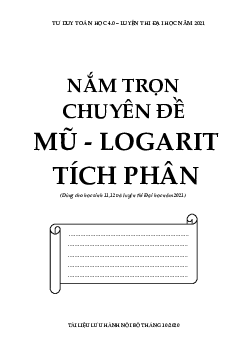 Nắm trọn chuyên đề mũ – logarit và tích phân