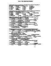 UNIT 3 - In-Class Activities: The Green Movement Quiz