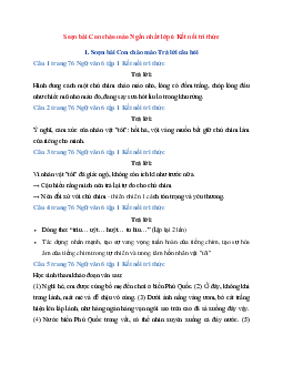 Soạn bài Con chào mào | Ngữ Văn 6 Kết Nối Tri Thức