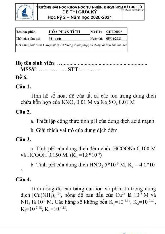 Đề thi giữa HKII học phần Hoá phân tích năm 2024 - 2025 | Trường Đại học Khoa học tự nhiên, Đại học Quốc gia Thành phố Hồ Chí Minh