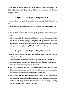 Ý nghĩa nhan đề Thủy tiên tháng Một | Văn mẫu 7 Kết nối tri thức