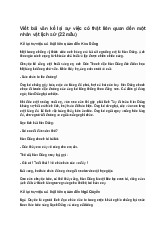 Viết bài văn kể về một sự việc có thật liên quan đến nhân vật hoặc sự kiện lịch sử | Bài văn mẫu lớp 7