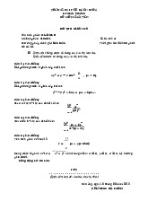 Đề cương môn giải tích 2- Trường Đại học bách khoa - Đại học đà nẵng