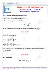Bài tập chương V: Cơ học lượng tử môn Vật lý đại cương | Học viện Báo chí và Tuyên truyền
