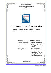 Báo cáo nghiên cứu hồ sơ khách hàng ( Final) - Môn quản trị học - Đại Học Kinh Tế - Đại học Đà Nẵng