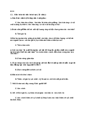 Tổng hợp câu hỏi ôn tập - Cơ sở Văn hóa Việt Nam | Trường Đại học Ngoại ngữ, Đại học Quốc gia Hà Nội