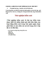 Chương 1 Kiểm toán chu trình bán hàng thu tiền | Môn Kiểm toán tài chính - Đại học Kinh Tế Quốc Dân