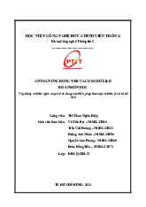 Đồ án Xây dựng website nghe nhạc môn An toàn ứng dụng web và cơ sở dữ liệu | Học viện Công Nghệ Bưu Chính Viễn Thông