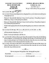 Đề thi học sinh giỏi Toán 12 năm 2024 – 2025 trường THPT Bình Chiểu – TP HCM