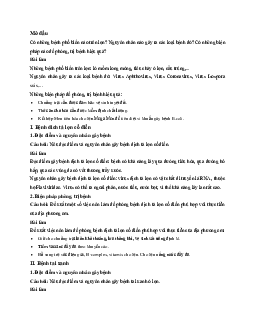 Công nghệ 11 Kết nối tri thức bài 12: Một số bệnh phổ biến ở lợn và biện pháp phòng, trị