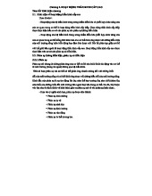 Chương 2: Hoạt động Thần kinh Cấp cao - Giải phẫu và Sinh lý TK