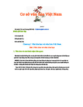 XH011 Final Exam Notes on Vietnamese Cultural Fundamentals