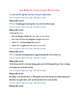 Soạn Bài tập làm văn lớp 6 trang 63 Kết nối tri thức