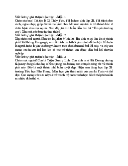 Viết lời tự giới thiệu bản thân | Tập làm văn lớp 2 | Cánh diều