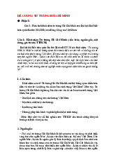 Đề cương môn Tư tưởng Hồ Chí Minh | Đại học Huế