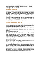 Lệnh chi trả (PAYMENT ORDER) là gì? Thanh toán lệnh chi trả tiền?