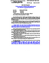 Bài thu hoạch về Nghị quyết Hội nghị TW 5, Khóa XIII của Đảng