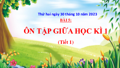 Bài giảng điện tử môn Tiếng viết 4 | Ôn tập giữa học kì I (Tiết 1) | Cánh diều