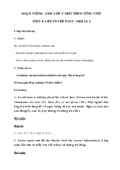 Unit 4 lớp 9 Skills 2