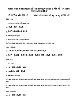 Giải Toán 6 Bài tập cuối chương VII - Kết nối tri thức với cuộc sống | Kết nối tri thức