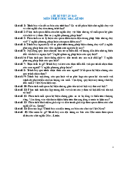 Câu hỏi chủ đề thi vấn đáp môn Triết học Mác - Lênin | Trường Đại học Mở Hà Nội