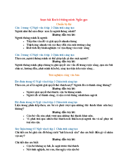 Soạn Văn 6 siêu ngắn - Chân trời sáng tạo bài Em bé thông minh