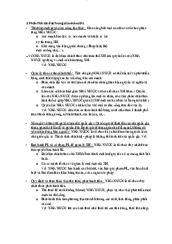 Phân tích các đặc trưng của nhà nước học phần Lý luận chung