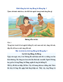 Giải SGK Tiếng Việt 3 trang 98, 99 Bài 22: Sự tích ông Đùng bà Đùng - Đọc | Kết nối tri thức