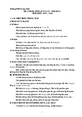 Đề cương cuối học kì 1 Toán 7 năm 2025 – 2026 trường THCS Long Toàn – TP HCM
