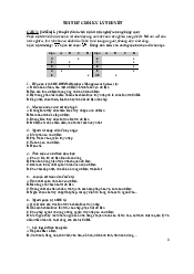 Bài thi thử cuối kì  K29 hệ quản trị CSDL - Công nghệ thông tin | Đại học Văn Lang