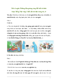 Soạn bài Nói và nghe: Những tấm gương sáng | Kết nối tri thức