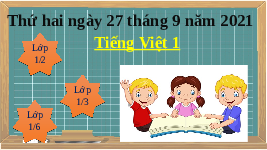 Giáo án điện tử Tiếng việt 1 bài 11 Cánh diều: Học vần: I, k