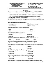 Đề thi môn Tin học đại cương - trường đại học Kiến trúc.