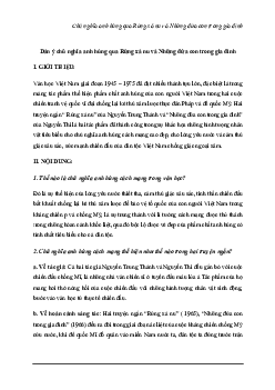 Chủ nghĩa anh hùng qua Rừng xà nu và Những đứa con trong gia đình | Văn mẫu lớp 12