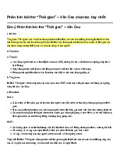 Phân tích bài thơ “Thời gian” – Văn Cao chọn lọc hay nhất | Văn mẫu 11 Kết nối tri thức